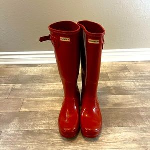 Red Hunter Rain Boots